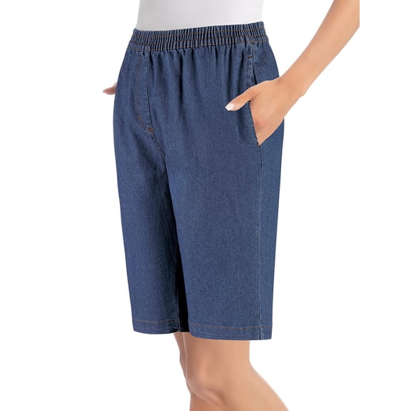 Stretch Denim Bermudas