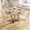 Natural, variant on 47" Round Dining Table for 4, Farmhouse Kitchen Table with Wooden Cross Pedestal Base, Circular Dinner Table (Table Only)-Natural
