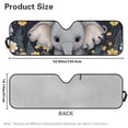 thumbnail image 3 of POLERO Cute Elephant Windshield Sun Shade for Car Off-road Vehicle SUV Truck (52.95x16.14 Inches), Sun Shade Windshield, Shades for Windows, Protector Blocks UV, Funny Car Decor, 3 of 7