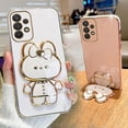 thumbnail image 2 of Mirror Plating Phone Holder Case For Samsung Galaxy A53 A73 A33 A52 A52s A72 A32 4G 5G A51 A71 A12 A31 A21S A50 A54 Stand Cover xuanjing unisex, 2 of 2
