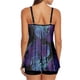 thumbnail image 4 of WILLBEST Traje de Baño Mujer Completo Traje de Baño Tankini con Estampado de Doble Hombro Sexy para Mujer 3240, 4 of 6