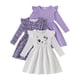 thumbnail image 1 of Vestido VARMILO Blanco y Morado 6 años, 1 of 8