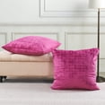 thumbnail image 2 of Home Soft Things Textured Velvet Pillow Covers (Set of 2), - Raspberry Rose - 26" x 26", 2 of 6