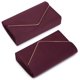 thumbnail image 3 of Evening Clutch Dasein de terciopelo color vino para mujer con detalles dorados, 3 of 6