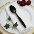 thumbnail image 4 of Smarty 6" Black Plastic Disposable Dinner Spoons 1000ct, 4 of 5