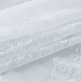 thumbnail image 6 of 2 Pieces/Set Floral Lace Sheer Curtains - White Yarn Curtain Door Curtain Bedroom Bay Window Gauze for Bedroom Kitchen Short Curtains 29.5 x 39.4 inch Length,White Curtain Panels, 6 of 9