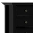 thumbnail image 6 of Amherst 37 inch Wide Transitional 4 Drawer Storage Cabinet in Black, 6 of 10