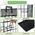 thumbnail image 2 of Dkelincs XL Dog Cage 42 inch Dog Crate and Kennel Folding Pet Animal Segregation Cage with Plastic Tray for Dog Training Indoor, 2 of 7