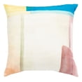 thumbnail image 2 of SAFAVIEH Rulia Abstract Pillow, 18" x 18", Yellow/Cream/Blue, 2 of 4