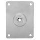 thumbnail image 4 of Placa de montaje electrónica para conector de guitarra, placa de salida de estilo rectangular empotrada curva, pieza para instrumentos musicales, color plateado, 4 of 7