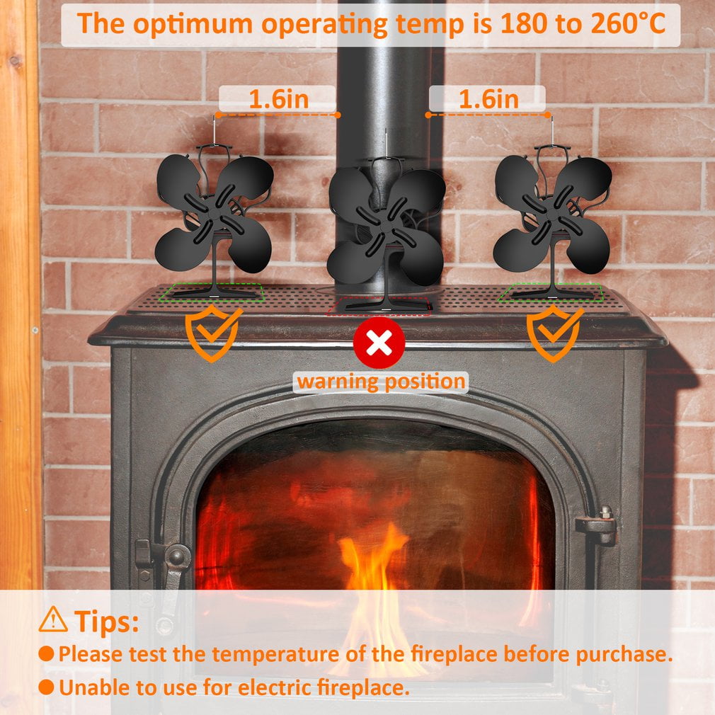 Fireplace Fan Wood Burning Real Hot Power Fireplace Small Fan Energy Saving  Thermal Power Fireplace Fan | Walmart Canada
