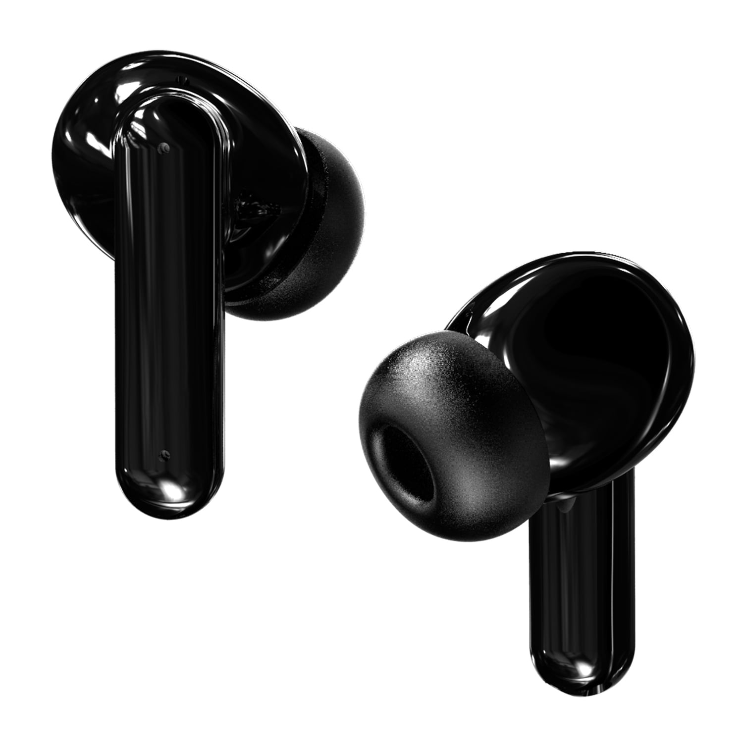 IQ Sound Bluetooth Earphones with Microphones, True Wireless with LED-Power-Display Charging Case, Black, IQ-243TWS, IQ-243TWS