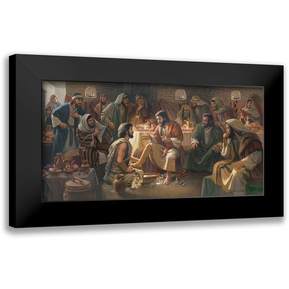Seward, James 14x9 Black Modern Framed Museum Art Print Titled - Servant of All