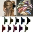LUODU Small Clear Hair Ties for Braids Mini Snap Hair Clips for Baby
