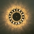 thumbnail image 6 of 9.8" Modern Crystal Chandelier Ceiling Light Flush Mount with Remote Control, 6 of 24