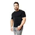 thumbnail image 2 of T-Sleeve Fit Compression T- Shirt Short Sleeve Gynecomastia Undershirt - MEDIUM Total Value FGI-2486, 2 of 3