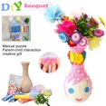 thumbnail image 1 of YOPTOP Flower Craft Kit for Kids - Make Your Own Flower Bouquet with Buttons and Felt Flowers, Vase Art Toy & Craft Project for Children, DIY Activity Gift for Boys & Girls Age 4 5 6 7 8 9 Year Old, 1 of 7