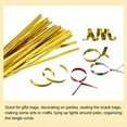 thumbnail image 4 of Uxcell 800Pack 4.7 Inches Metallic Twist Ties Decorative Ties for Candy Bag, Gold, 4 of 4