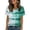 ☃283-Green, variant on Xuyuer Women's Tie Dye Summer Multicolor Cute Rainbow Funny Fasion Tee Short Sleeve Crewneck Gift T Shirt