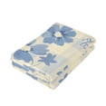 thumbnail image 3 of Blue Floral Patterns Hand Towel Absorbent Bath Towels for Bathroom Sports Gym 28" x 14" Set of 2, 3 of 8