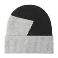 thumbnail image 2 of PureCasa Knit Skull Cap Unisex Warm Stocking Hats for Men Women Fashion Color Block Winter Beanie Hat Cuffed Hat for Running Cycling Snow Ski Beanie, 2 of 3
