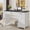 Black, variant on Befrases Farmhouse 47" Executive Desk, Computer Desk with File Drawer and Charging Station, Workstation for Home Office, Study.（Unique White）