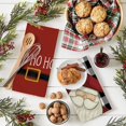 thumbnail image 5 of JOOCAR Christmas Kitchen Towel, Black and White Buffalo Plaid Santa Claus Belt HOHOHO Christmas Towel for Home Kitchen Festive Decoration Housewarming Gift Towel Set of 2, 5 of 5