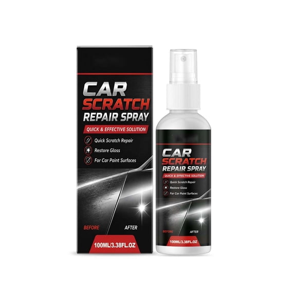 Car Scratch Repair Spray, 3.38fl.oz Universal Car Scratch Remover, Automotive Scratch Cleaning for Light Scratches, Swirl Marks and Surface Scuffs