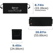 Sealed Lead-Acid Battery - AGM-type, 12V, 200 Amps - 8 Pack