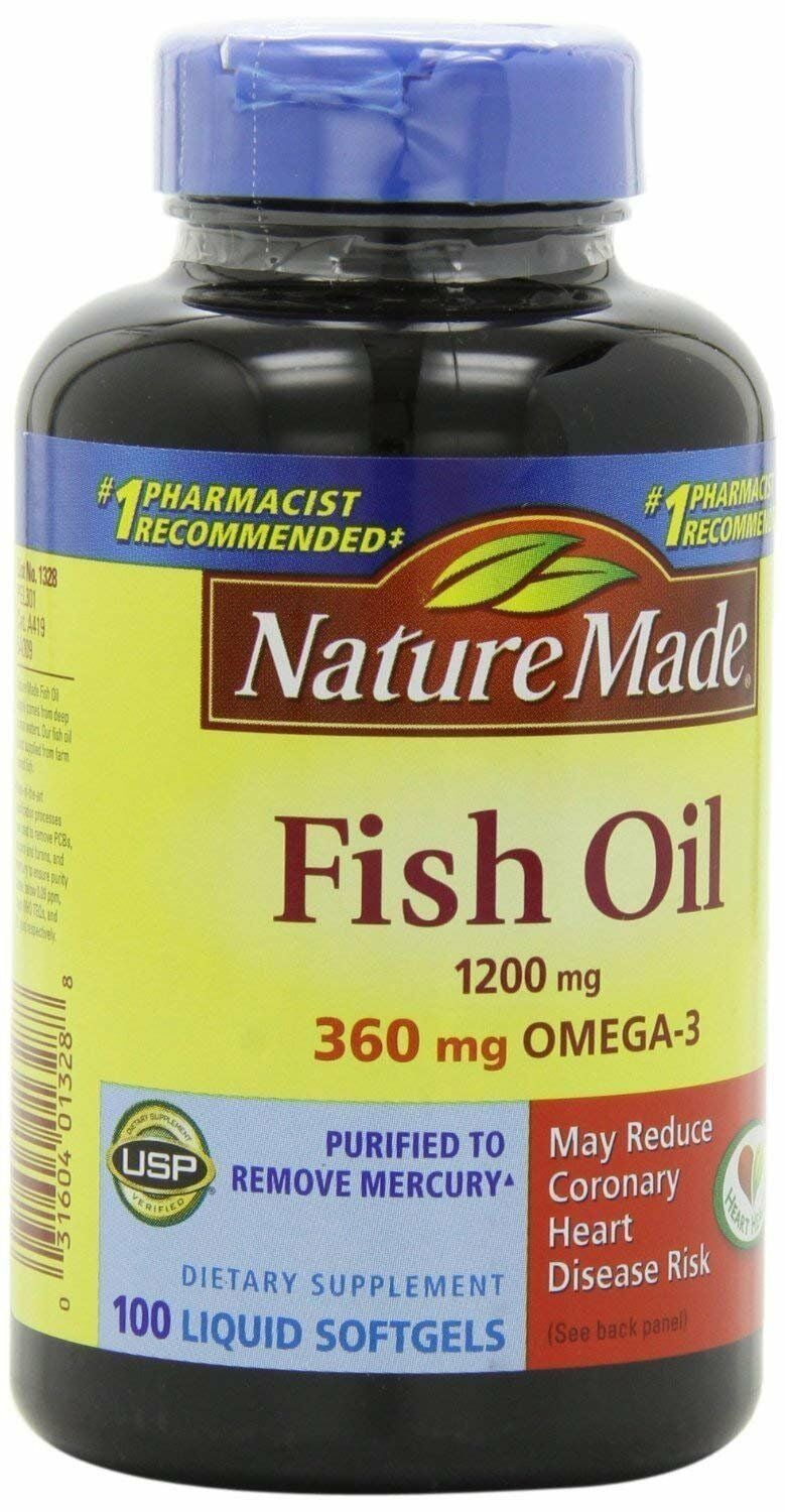 Nature Made Heart Health Fish Oil 1200mg Omega3 Fatty Acid, 100ct, 2