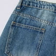thumbnail image 5 of Girls Blue Wide Leg Jeans High Rise Balloon Pants Stretchy Vintage Denim for Teens Juniors 9-16 Years Casual School Jeans,Size 15-16 T, 5 of 6