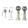 thumbnail image 3 of Mini Cooling Fan Personal Rechargeable Adjustable Portable Household Handheld Plastic Multifunctional Walking Neck Air Cooler White, 3 of 9