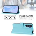 thumbnail image 3 of Wallet Case Compatible for Samsung Galaxy A57 5G, PU Leather Magnetic Closure Protective Flip Folio Case with 3 Card Holder and Wrist Strap Cover Women Men,Sky Blue,For Galaxy A57 5G, 3 of 11