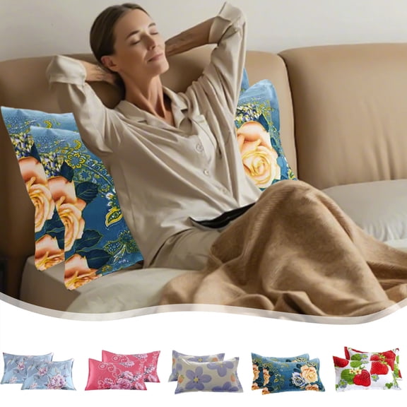 Xuniizn Throw Pillow Covers Set of 2 Standard Pillowcases Shams - Decorative Farmhouse Fall Pillow Covers, Soft Breathable Envelope Closure Pillow cases for Bedroom & Sofa Decor