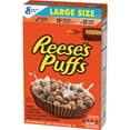 thumbnail image 4 of (5 pack) REESE'S PUFFS Breakfast Cereal, Chocolatey Peanut Butter Cereal, Large Size, 16.7 oz, 4 of 15