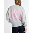 thumbnail image 5 of Scoop Limited Edition Women’s and Women's Plus New York Graphic Sweatshirt with Embroidery, Sizes XS-4X, 5 of 6