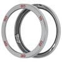 Película Vidrio Templado Reemplazo Bisel Metal para CMF Watch Pro 2 (rojo Plateado)