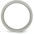 thumbnail image 3 of Chisel Titanium Polished 6.2mm Ridged Edge Band - Ring Size 11.5-3.5gm, 3 of 8