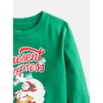 thumbnail image 2 of Holiday Time Toddler Girls' Christmas Graphic Tee with Long Sleeves, Sizes 12M-5T, 2 of 3