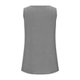 thumbnail image 6 of Alun Womens Tank Tops Summer Plus Size Loose Pure Color Sleeveless Tops Scoop Neck Curved Hem Casual Flowy Comfortable Cami for Workout and Leisure Grey XXXXXL, 6 of 6