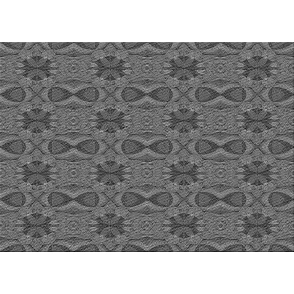 Ahgly Company Indoor Rectangle Patterned Battleship Gray Area Rugs, 7' x 9'