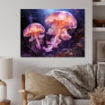 thumbnail image 2 of Designart "Creature Lavender Medusa Graceful" Animals Metal Art Print, 2 of 5