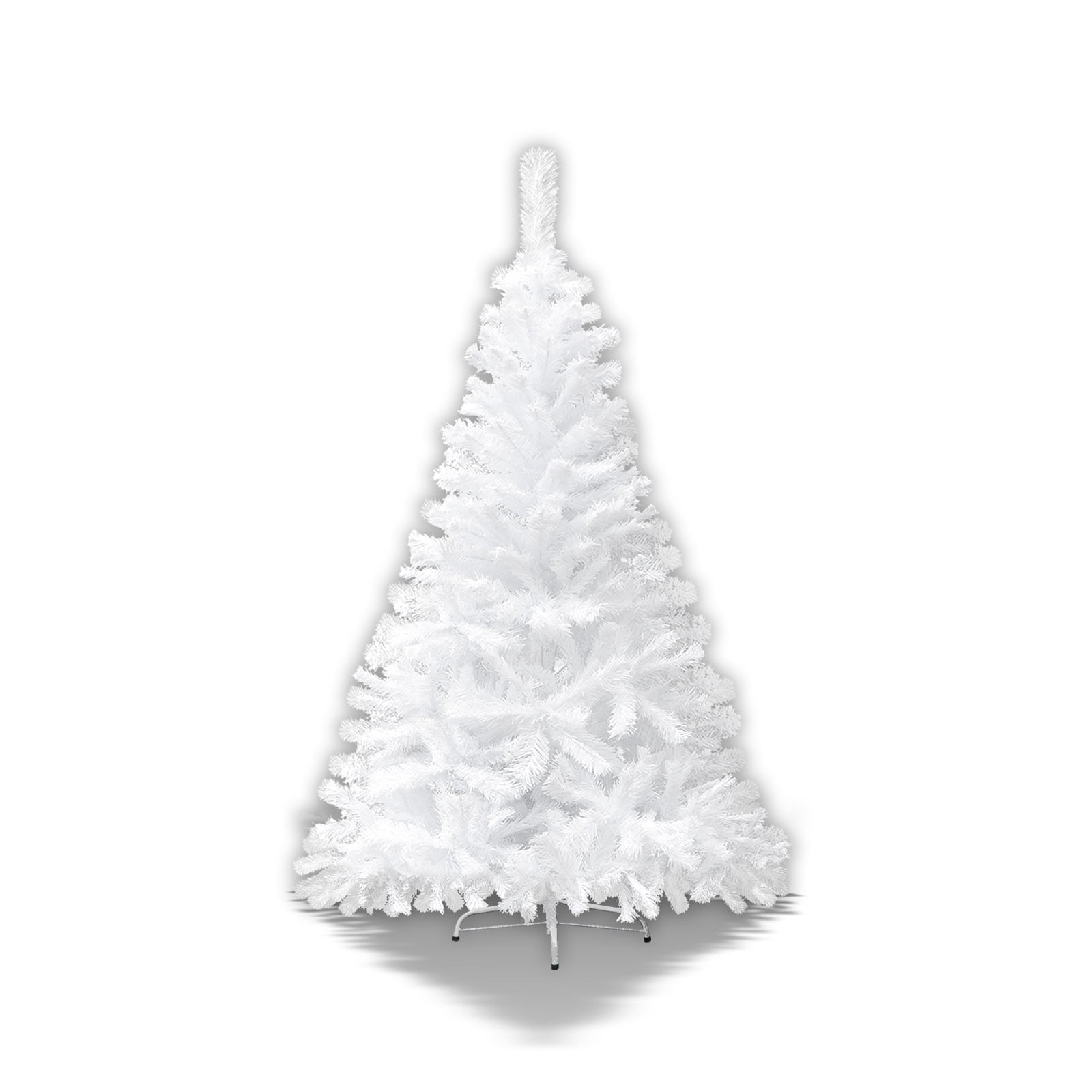 Sunrise 5' Artificial Classic Pine Christmas Tree with Metal Stand (White)