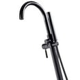 thumbnail image 5 of Ove Decors Athena Single-Handle Floor-Mounted Roman Tub Faucet with Hand Shower in Matte Black, 5 of 9
