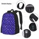 thumbnail image 3 of Fotbe Beautiful Purple Snowflakes Set Escolar 3 en 1 para Niños - Mochila Duradera con Lonchera Aislante y Estuche para Lápices - Mochila Escolar para Niños y Niñas, 3 of 7