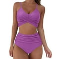 thumbnail image 3 of goowrom Hauts de Bikini à Bretelles Femme avec Imprimé Léopard, 3 of 5