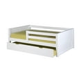 thumbnail image 3 of Camaflexi Twin Size Day Bed with Front Guard Rail & Twin Trundle - Panel Headboard - White Finish, 3 of 4