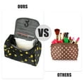 thumbnail image 5 of Unique Bargains Floral Makeup Bag Zipper Flower Cosmetic Pouch Black, 5 of 7