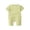 Green, variant on Baby Girl Jumpsuit Short Sleeve Solid Color Soft Breathable Snap Button One Piece Outfit for Infants 0-24 Months