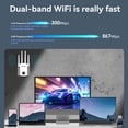 thumbnail image 3 of Extensor WiFi de 1200 Mbps, Repetidor Inalámbrico de 5 GHz, Amplificador de Señal WiFi de 2,4 G y 300 Mbps, Repetidor de EE. UU., 3 of 9
